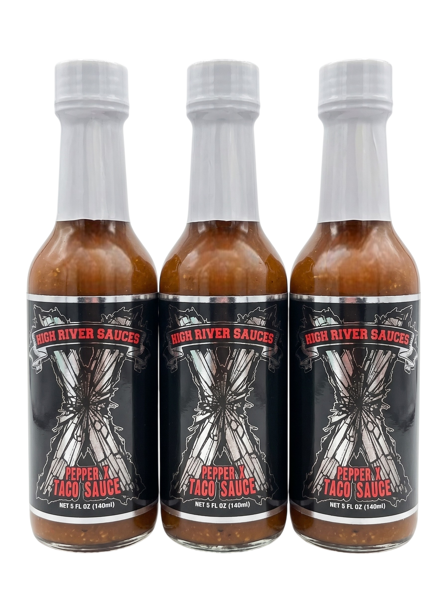 High River Sauces Pepper X Taco Sauce 3 pack deal