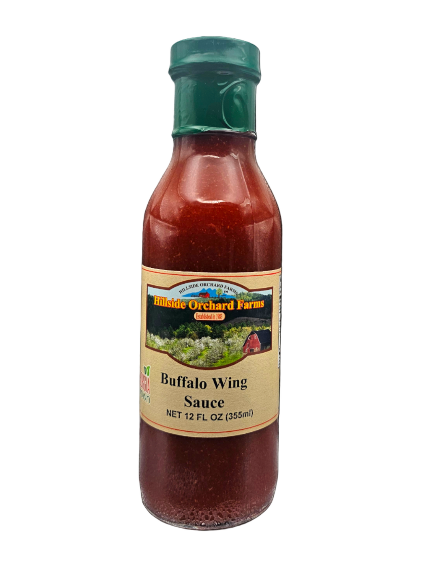 Bottle of Hillshire Orchard Farms Buffalo Wing Sauce