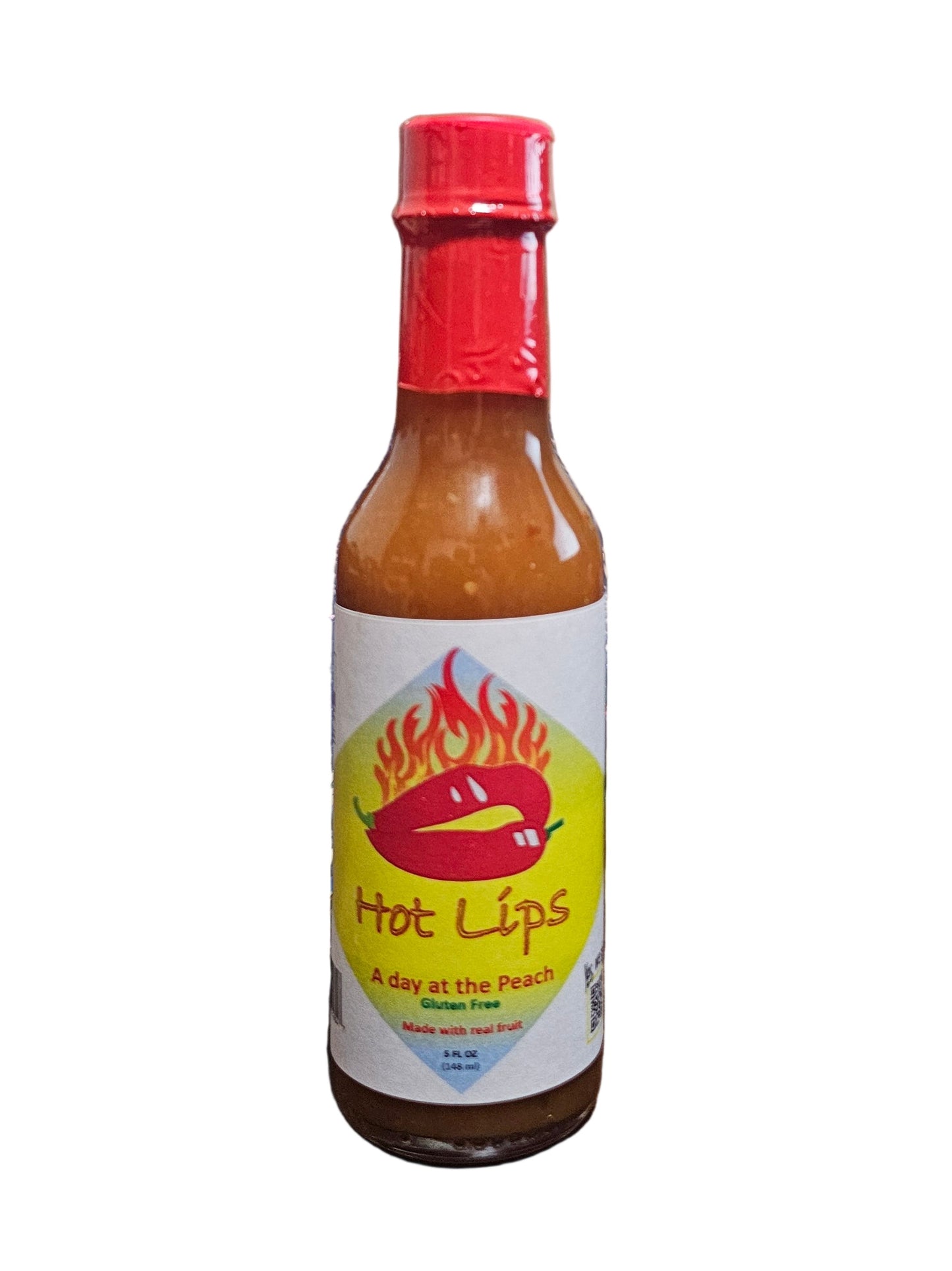 Hot Lips Day At The Peach hot sauce bottle