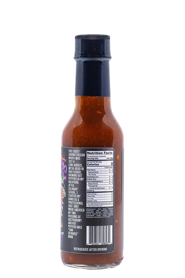Sam S'Hause SOL Roasted Hot Sauce nutrition facts
