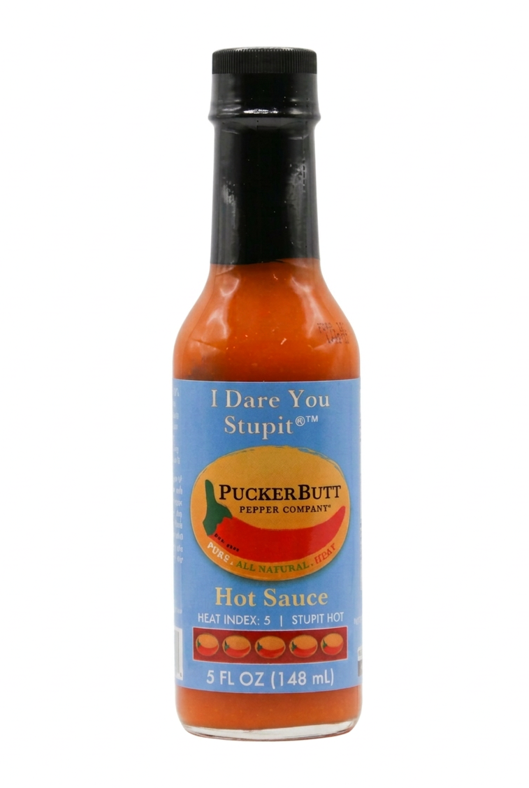 Smokin Ed's I Dare You Stupit Hot Sauce on a white background