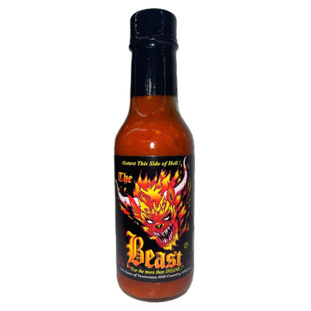 Bottle of the Beast Hot sauce by Porky's Gourmet Foods