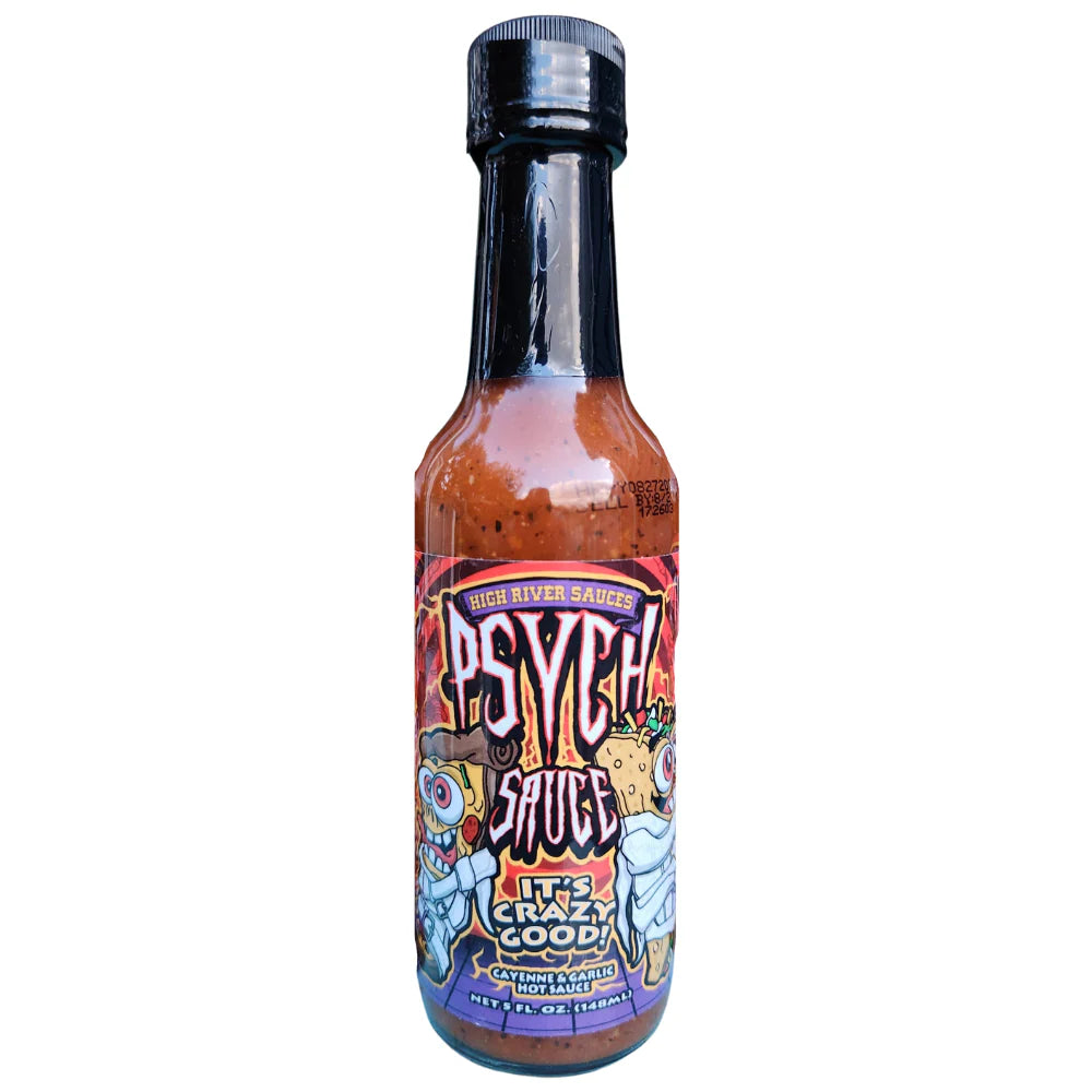 High River Psych Sauce bottle