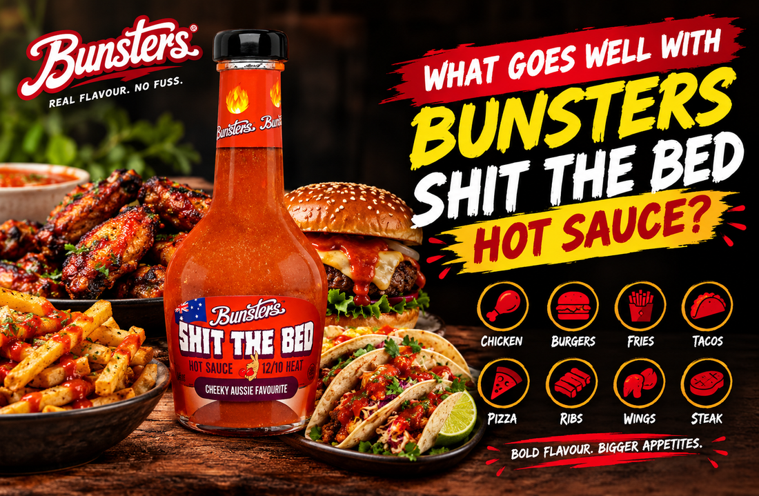 What Goes Well With Bunsters Shit the Bed Hot Sauce?