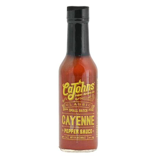 Cajohn's Cayenne Small Batch Pepper Sauce bottle