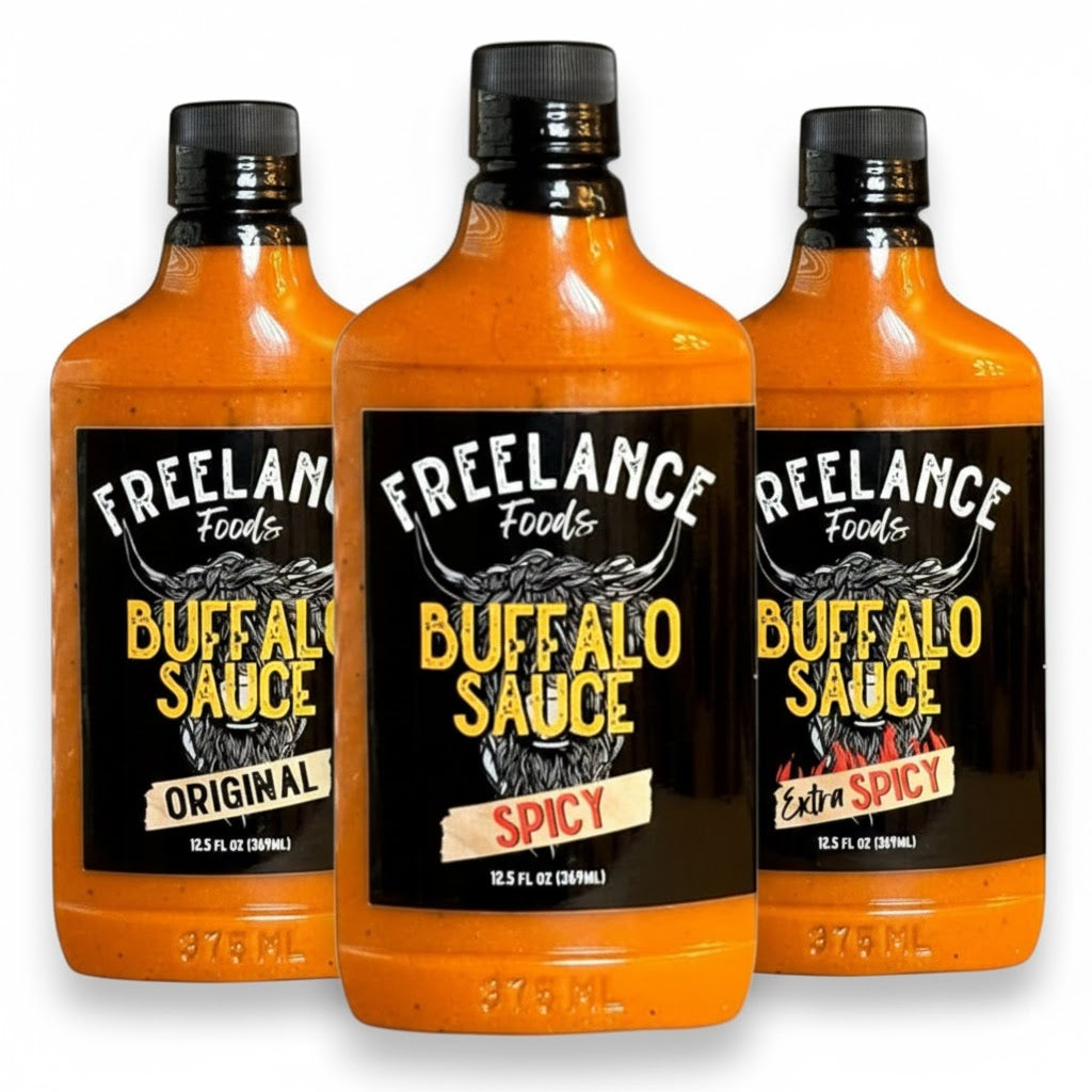 The Freelance Fanatic Set Wing Sauces