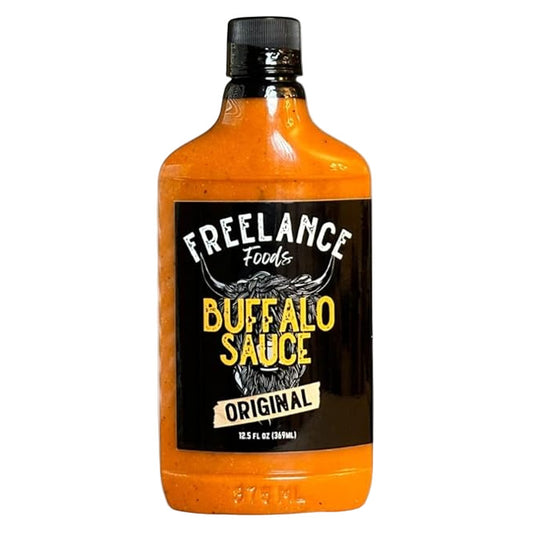 Bottle of Freelance Foods Buffalo Sauce 