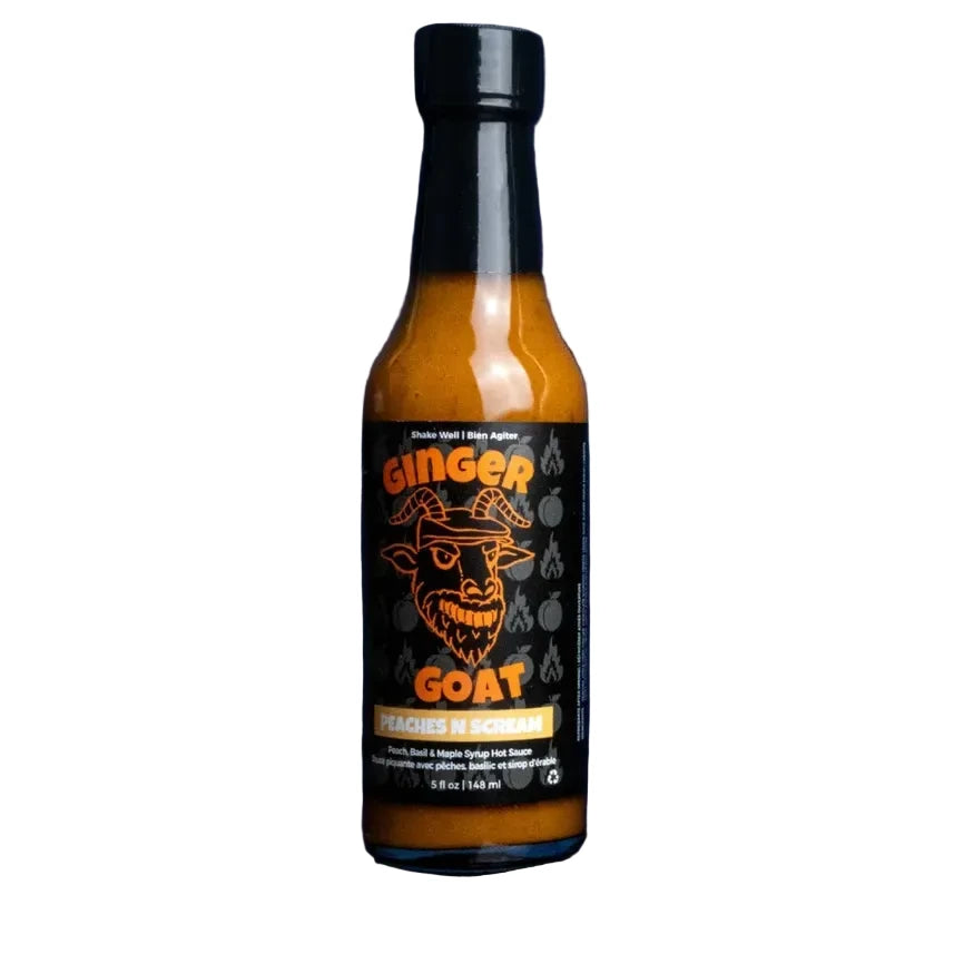 Bottle of Ginger Goat hot sauce 