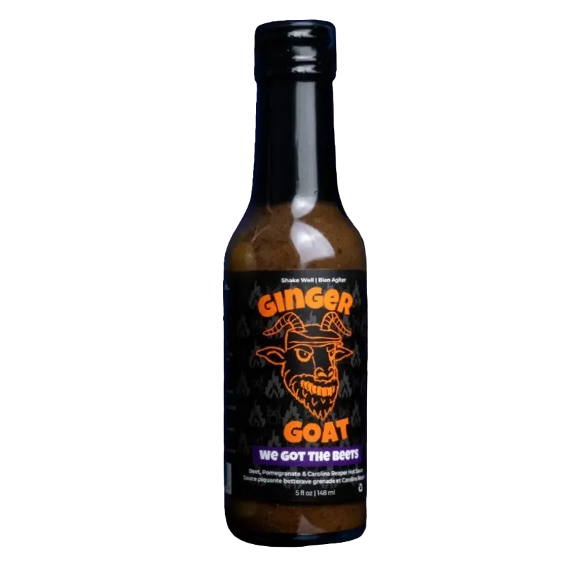 Bottle of Ginger Goat We Got The Beets Reaper Hot Sauce