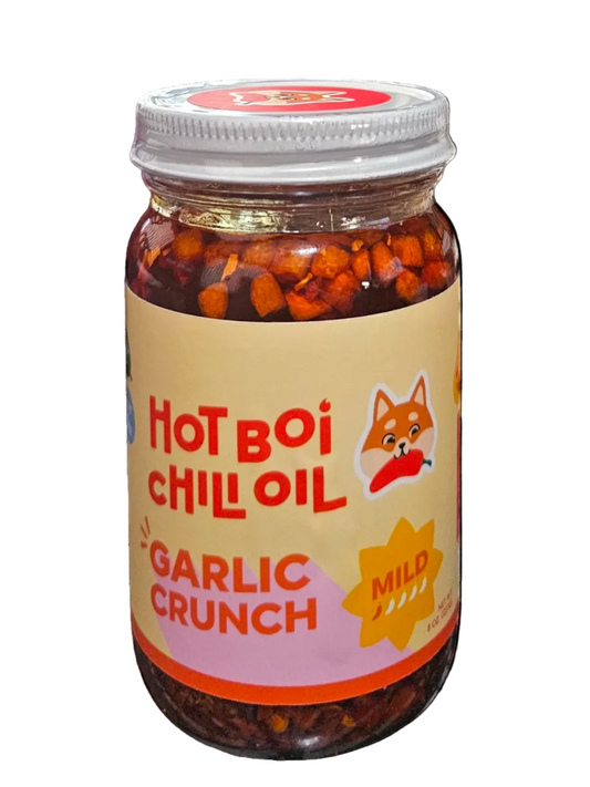 Hot Boi Mild Garlic Crunch Chili Oil
