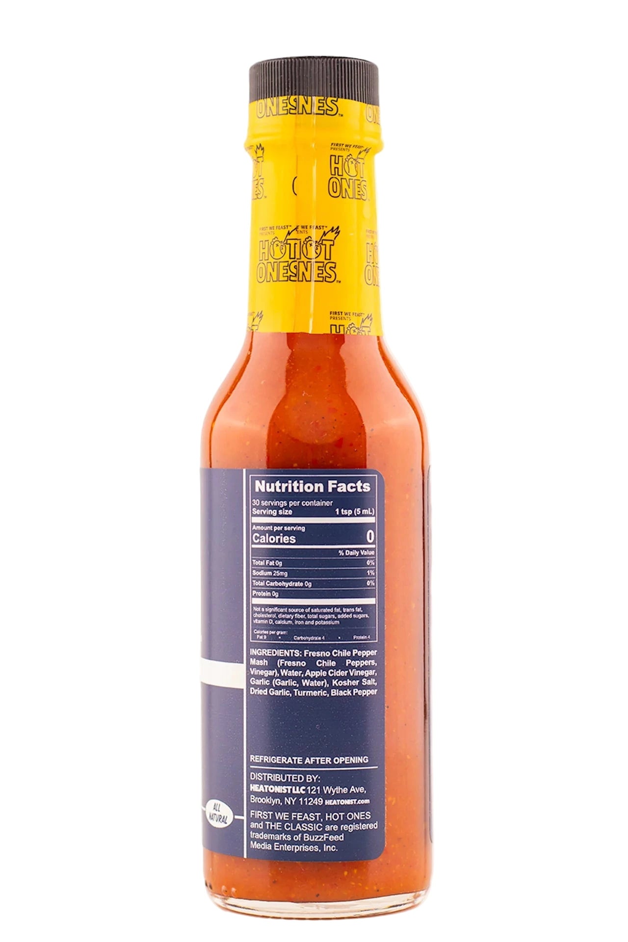 Hot Ones Garlic Fresno Classic Hot Sauce