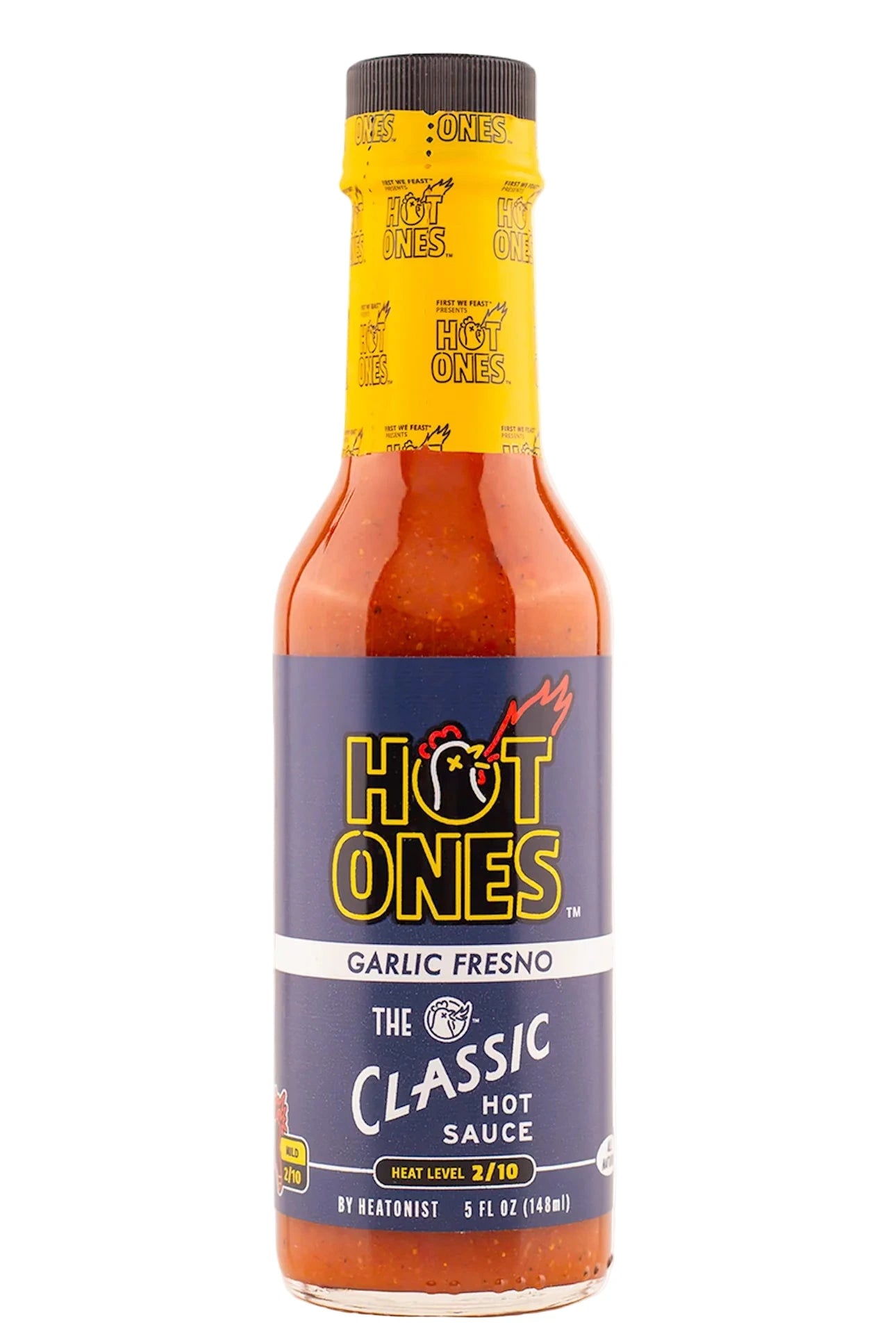 Hot Ones Garlic Fresno Hot Sauce Bottle