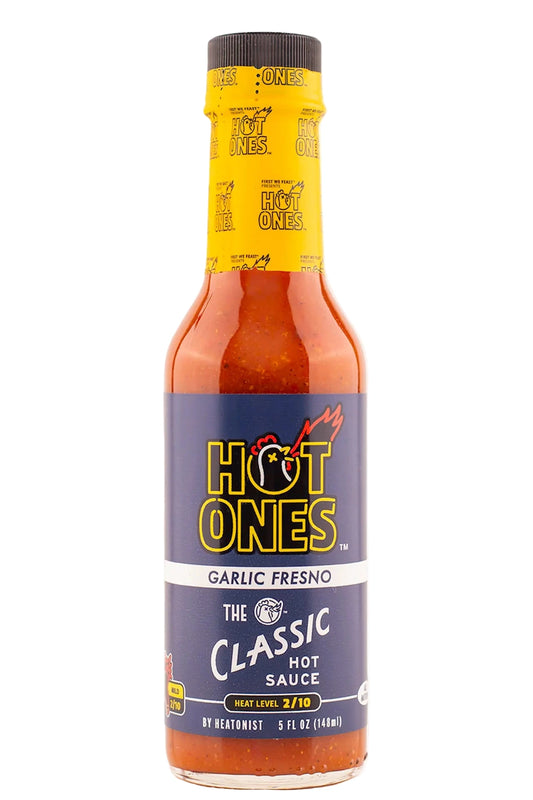 Hot Ones Garlic Fresno Hot Sauce Bottle