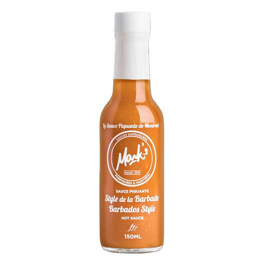 Marks Barbados Style hot sauce bottle