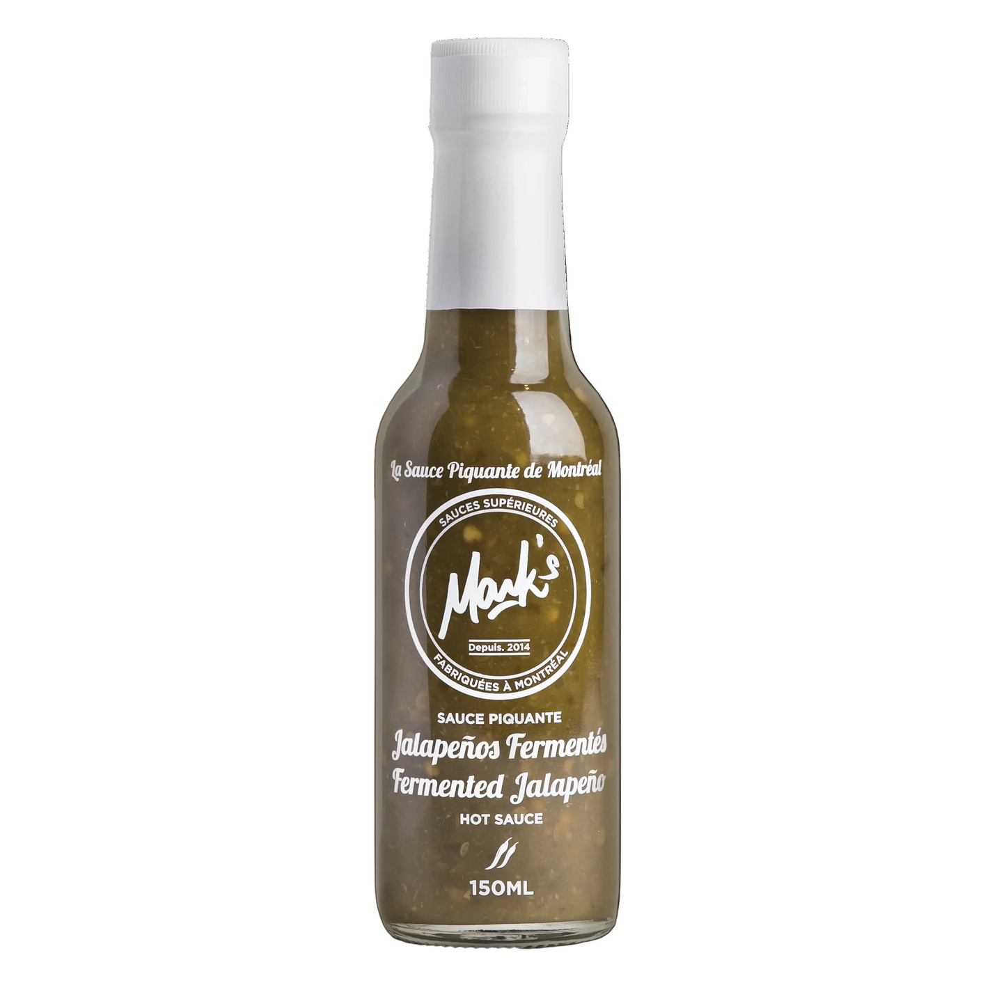 Mack's Jalapeno Hot Sauce bottle