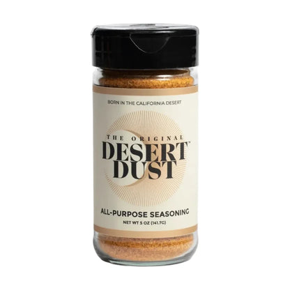 Jar of Desert Dust all-purpose seasoning on a white background