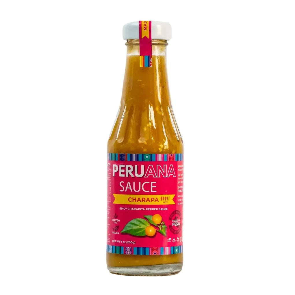 Peruana Sauce bottle on a white background