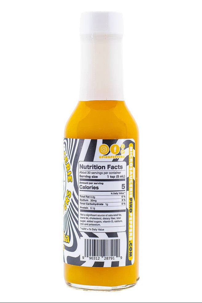 Piko Peppers Psyracha Hot Sauce Nutrition List