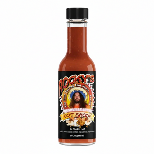 Rocky's Nashville Style Hot Sauce bottle