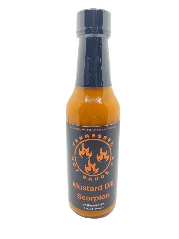 Tennessee Mustard Dill Scorpion hot sauce bottle
