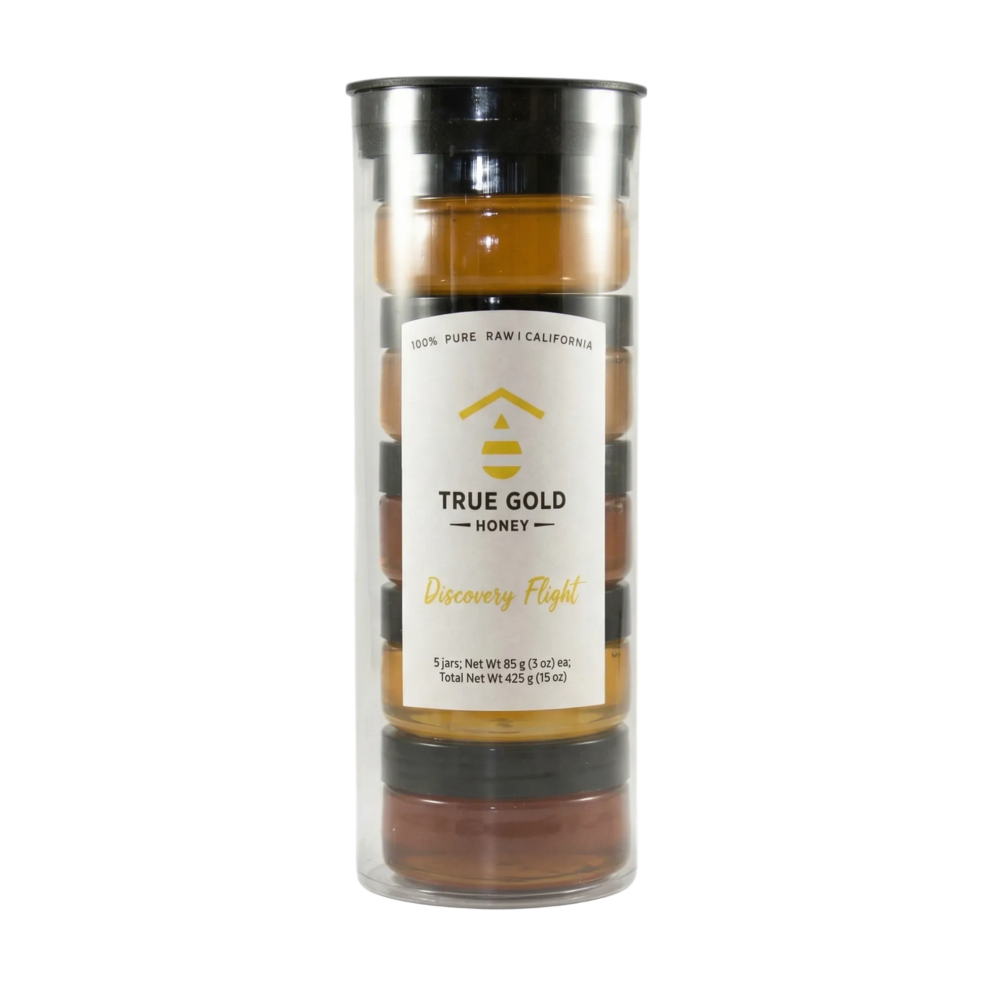 True Gold Honey container on a white background