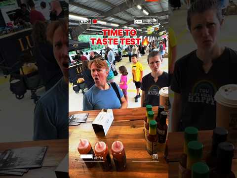 Elijah's customers try their sauces