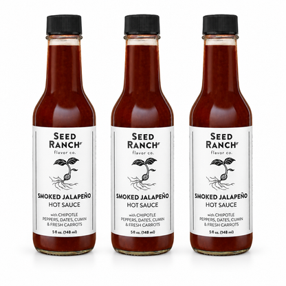 Three bottles of Seed Ranch Smoked Jalapeno
