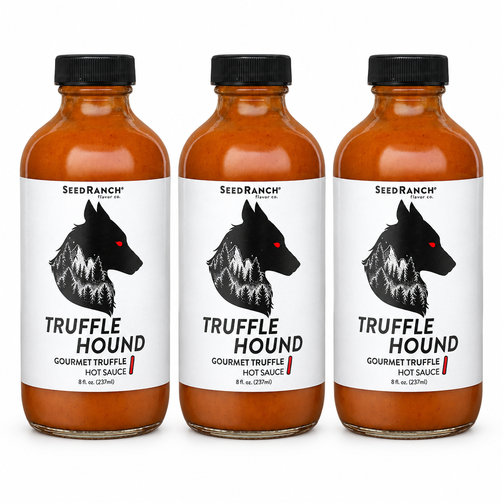 Three bottles of Seed Ranch Truffle Hound