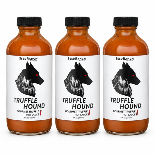 Three bottles of Seed Ranch Truffle Hound