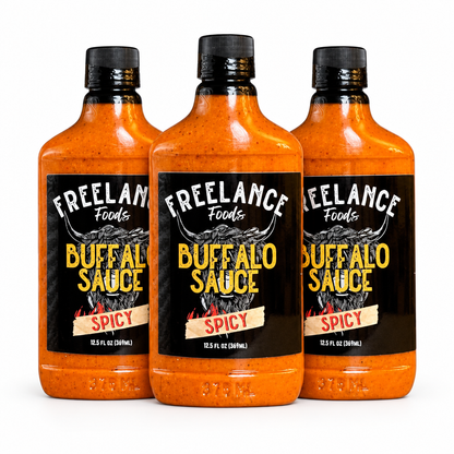 Three Freelance Spicy Buffalo Sauce 3 pack