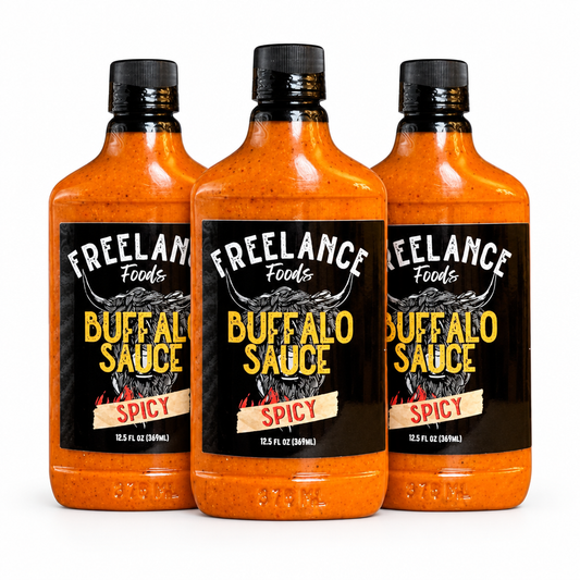 Three Freelance Spicy Buffalo Sauce 3 pack