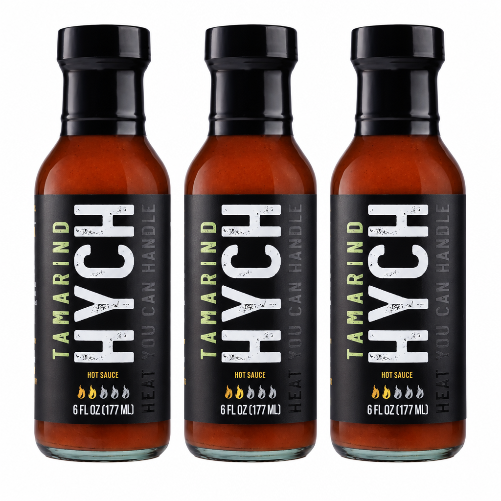 Three HYCH Tamarind bottles